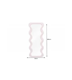 Lustro FUENTE 160 cm różowe