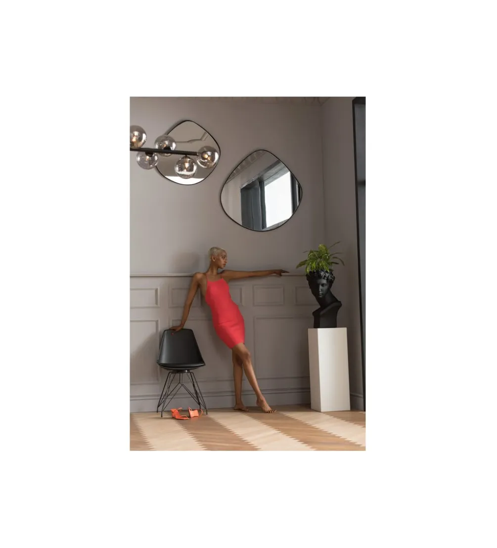 Lustro GOTEBORG 71 x 71 cm czarne