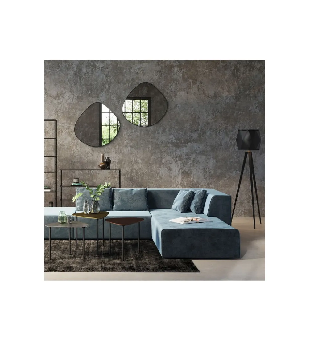 Lustro GOTEBORG 71 x 71 cm czarne