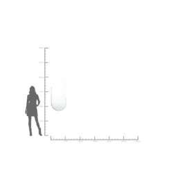 Lustro HIPSTER OVAL 50 x 114 cm złoty