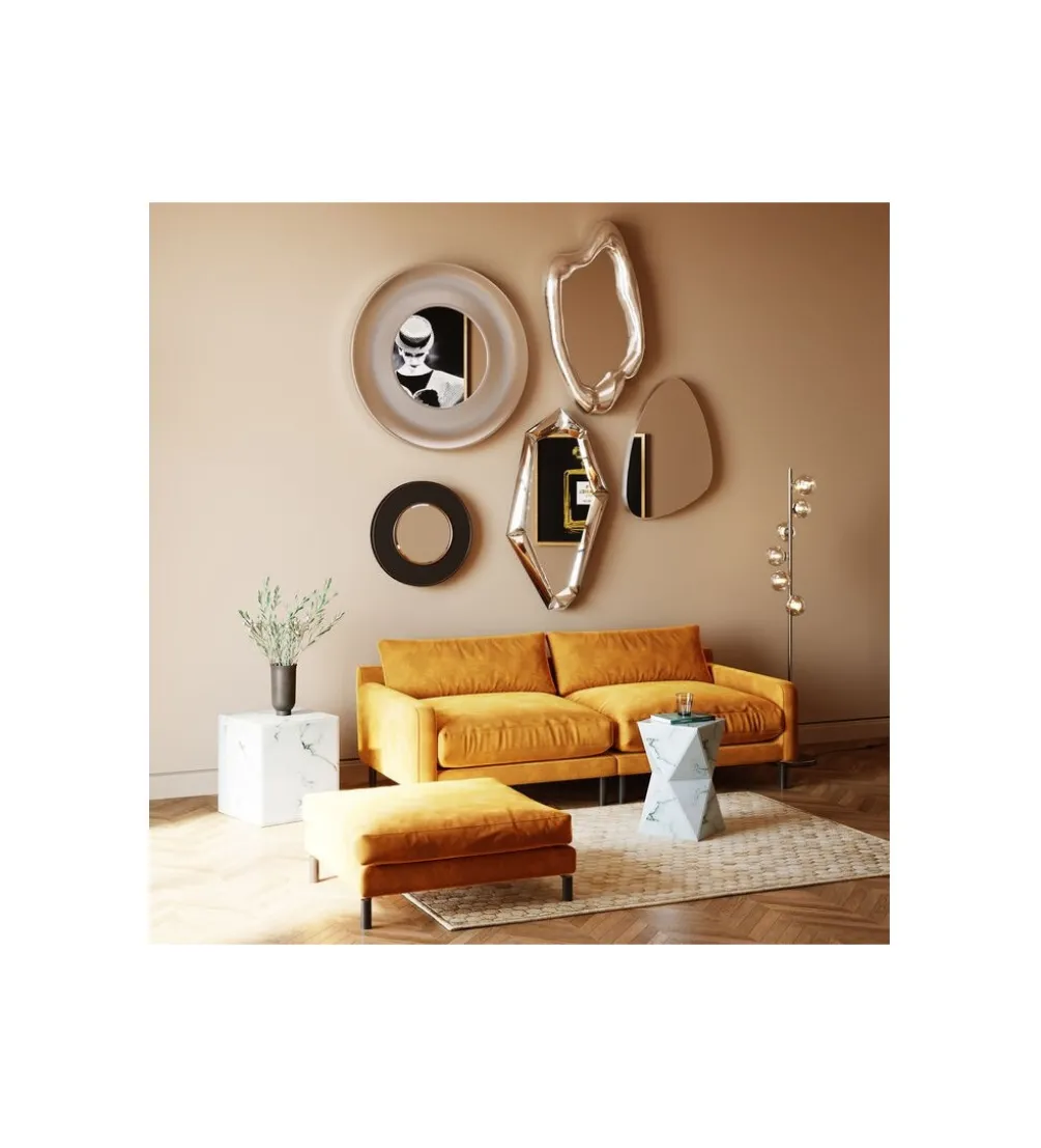 Lustro Hologram 117 cm x 68 cm srebrne