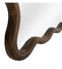 Lustro JOMANEO 180 cm drewno paulowni brązowe