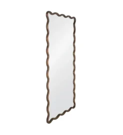 Lustro JOMANEO 180 cm drewno paulowni brązowe