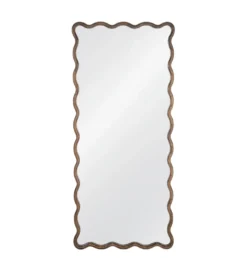 Lustro JOMANEO 180 cm drewno paulowni brązowe
