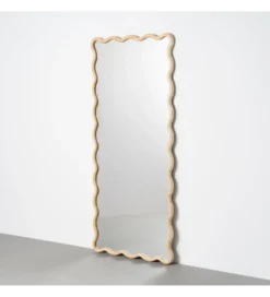Lustro JOMANEO 180 cm drewno paulowni naturalne