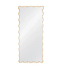 Lustro JOMANEO 180 cm drewno paulowni naturalne