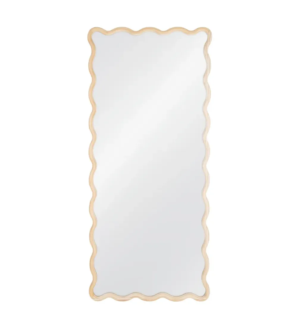 Lustro JOMANEO 180 cm drewno paulowni naturalne