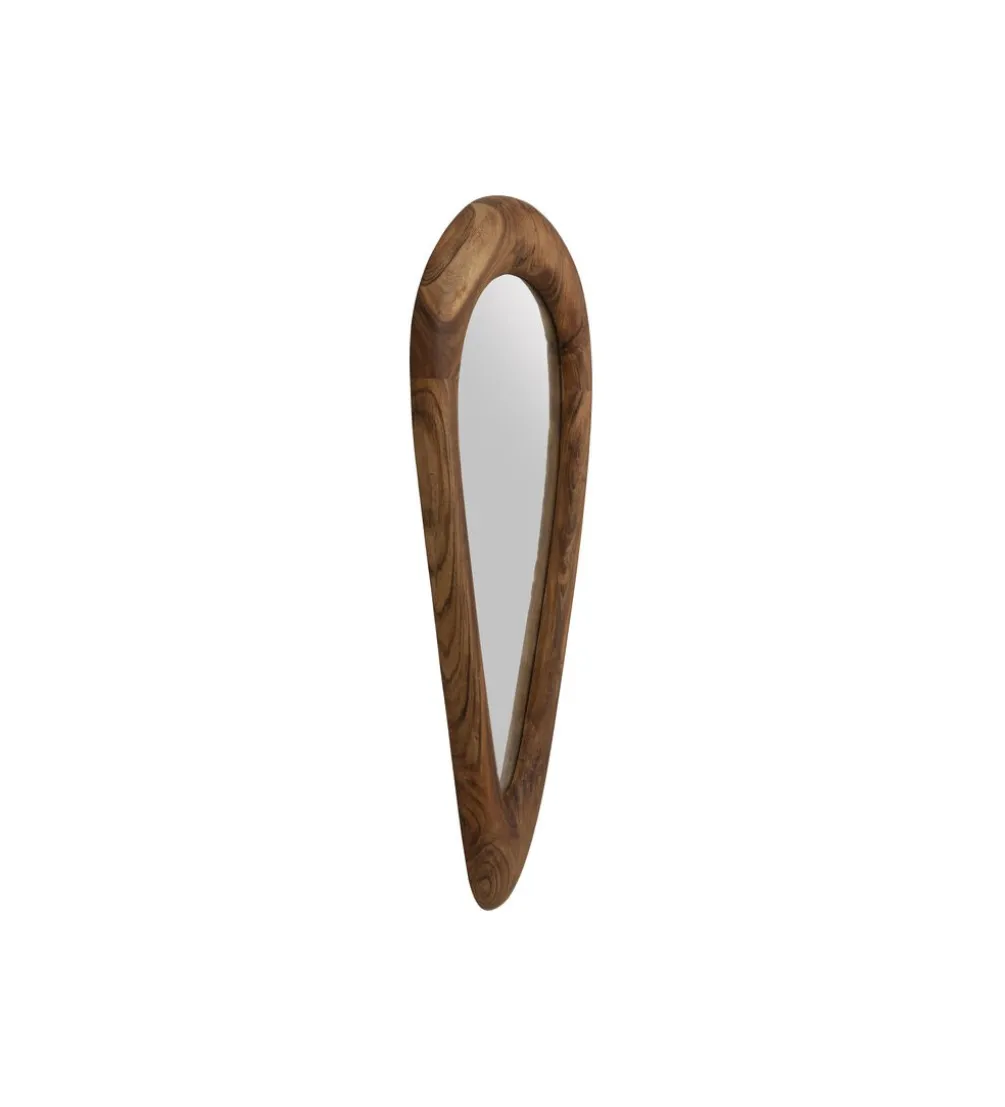 Lustro JORGE 91 x 45 cm drewno akacja naturalne