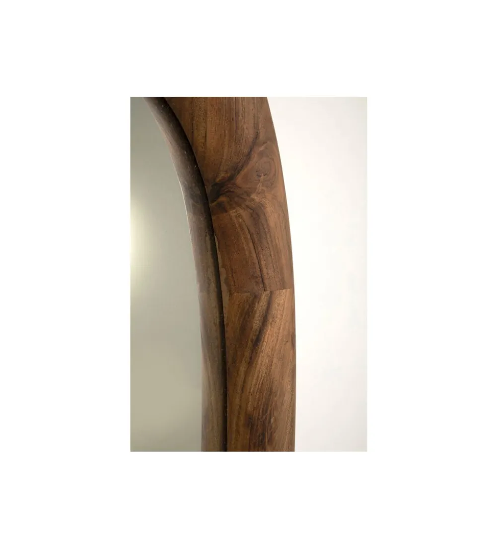 Lustro JORGE 91 x 45 cm drewno akacja naturalne