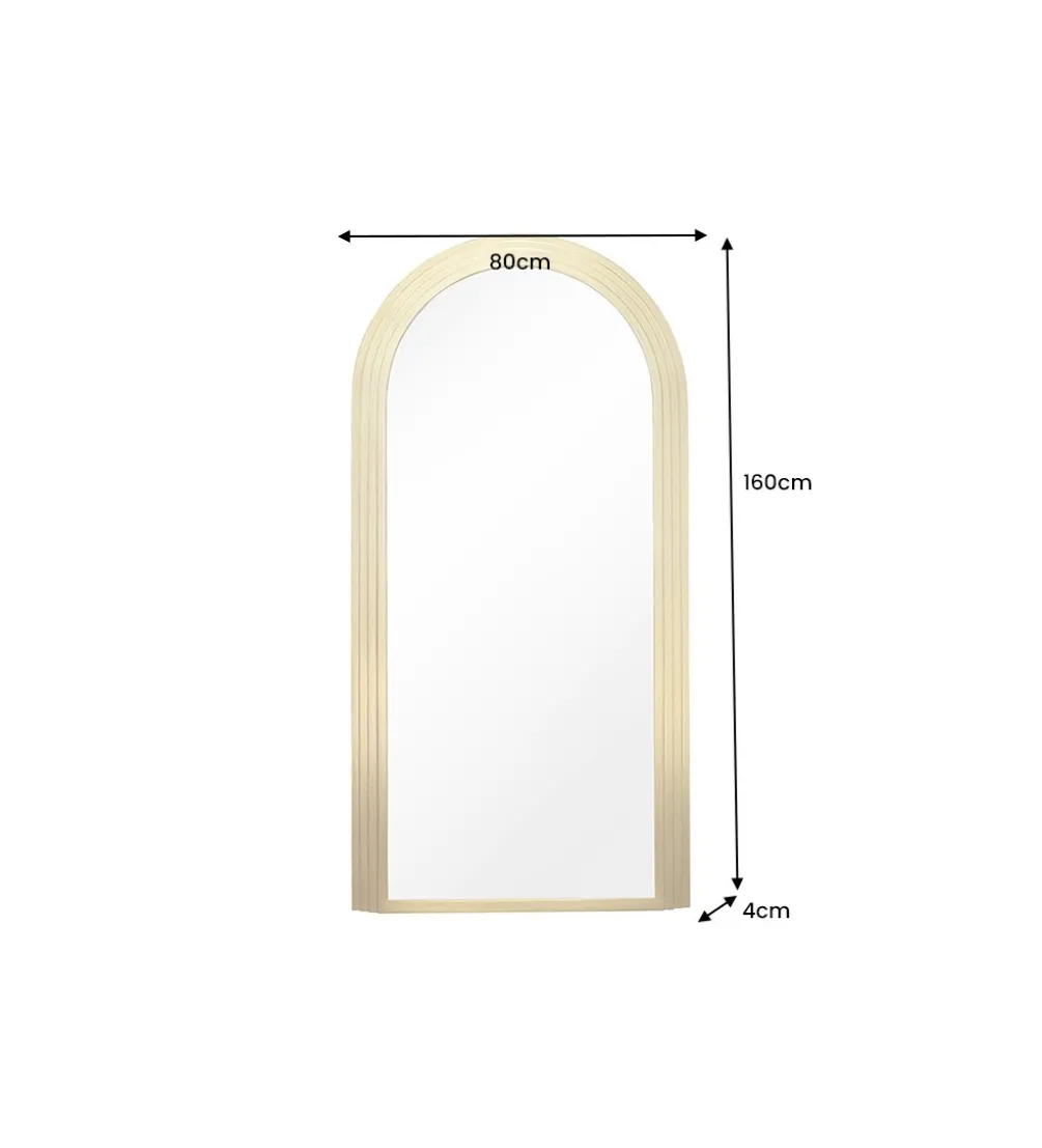 Lustro KIRAZ 160 cm złote