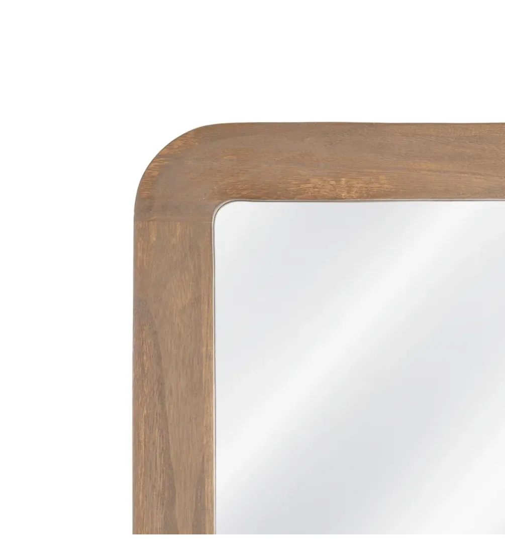 Lustro NOGALE 160 cm drewno paulowni naturalne