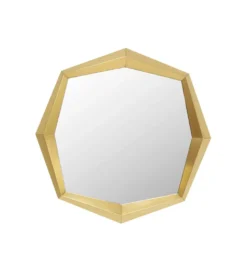 Lustro OCTAGON 80 x 80 cm złote