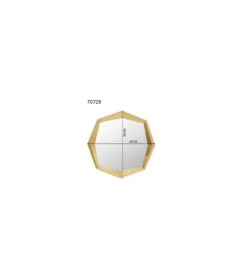 Lustro OCTAGON 80 x 80 cm złote