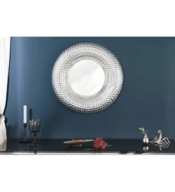 Lustro Orriental 60 Cm srebrne