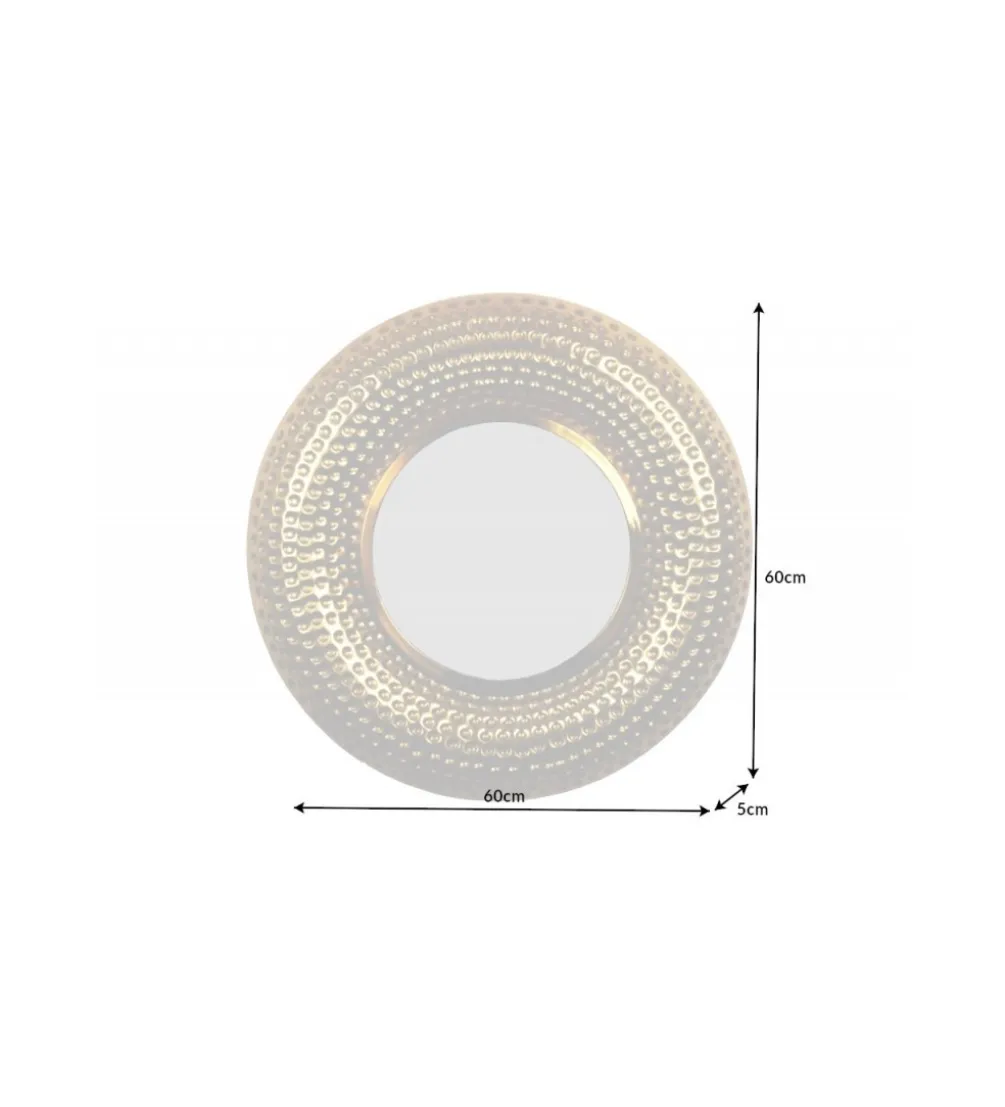 Lustro Orriental 60 cm w kolorze złotym