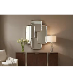 Lustro QUADRA 90 cm srebrny