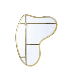 Lustro SHAPE 110 cm x 10 cm w kolorze mosiądzu