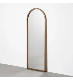 Lustro SITEMATH 160 cm drewno paulowni brązowe