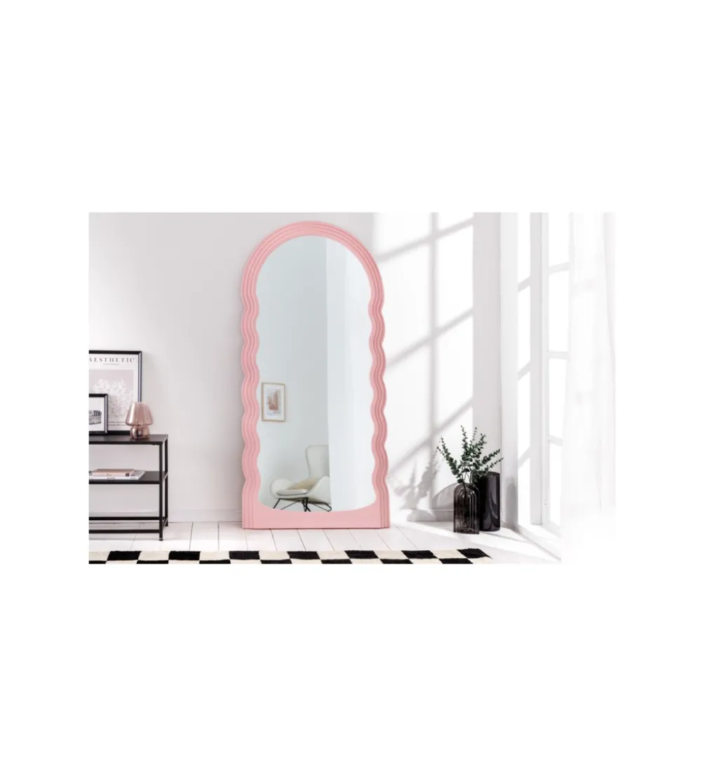 Lustro SOTOS 160 cm różowe