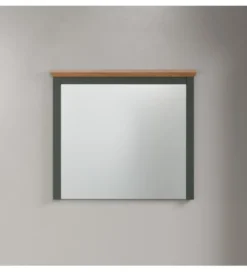Lustro STANTON 68 cm w optyce dębu Evoke Ciemnozielony