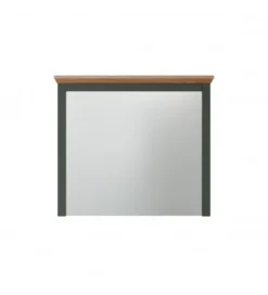 Lustro STANTON 68 cm w optyce dębu Evoke Ciemnozielony