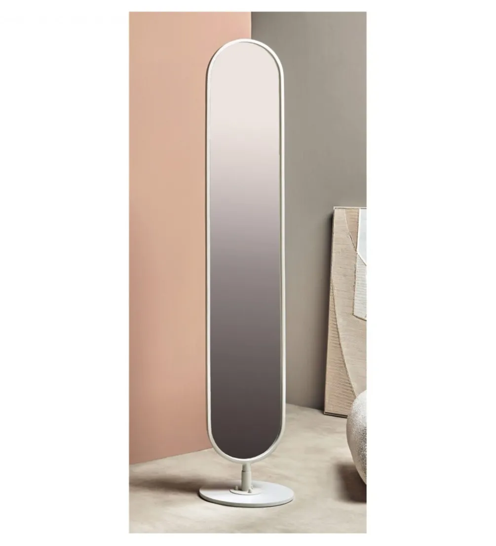 Lustro stojące GIRATORIO 170 cm białe