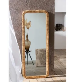 Lustro stojące RECTANGLE 122 cm naturalne