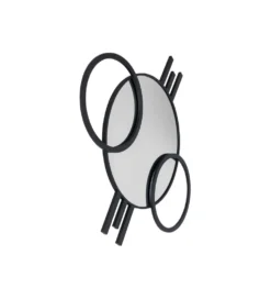 Lustro TRIPLE CIRCLE 124 x 119 cm czarne