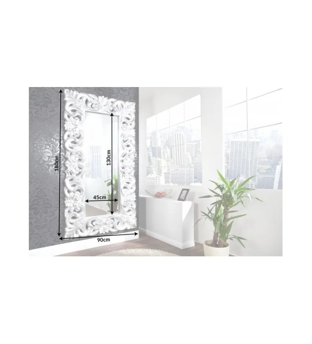Lustro Venice 180 cm srebrne