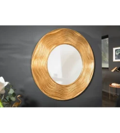 Lustro wiszące 100 cm złote