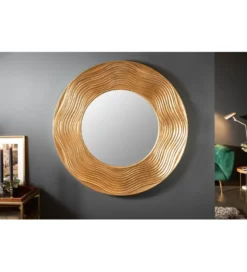 Lustro wiszące 100 cm złote