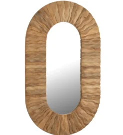 Lustro wiszące CURVE 152 cm naturalny