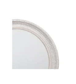 Lustro wiszące DEAY 80 cm drewno paulowni szare