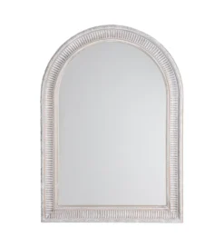 Lustro wiszące DEAY 106 cm drewno paulowni szare