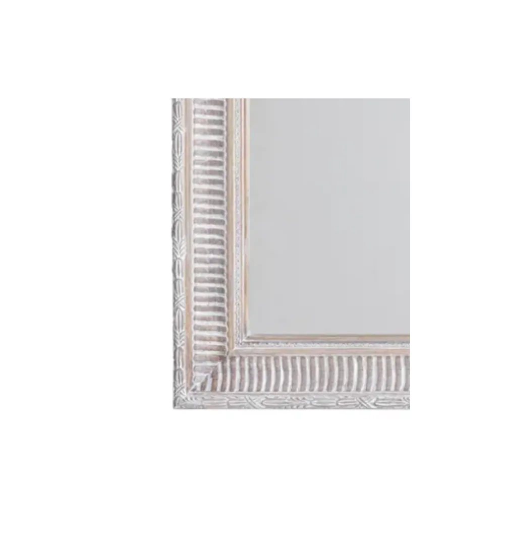 Lustro wiszące DEAY 106 cm drewno paulowni szare