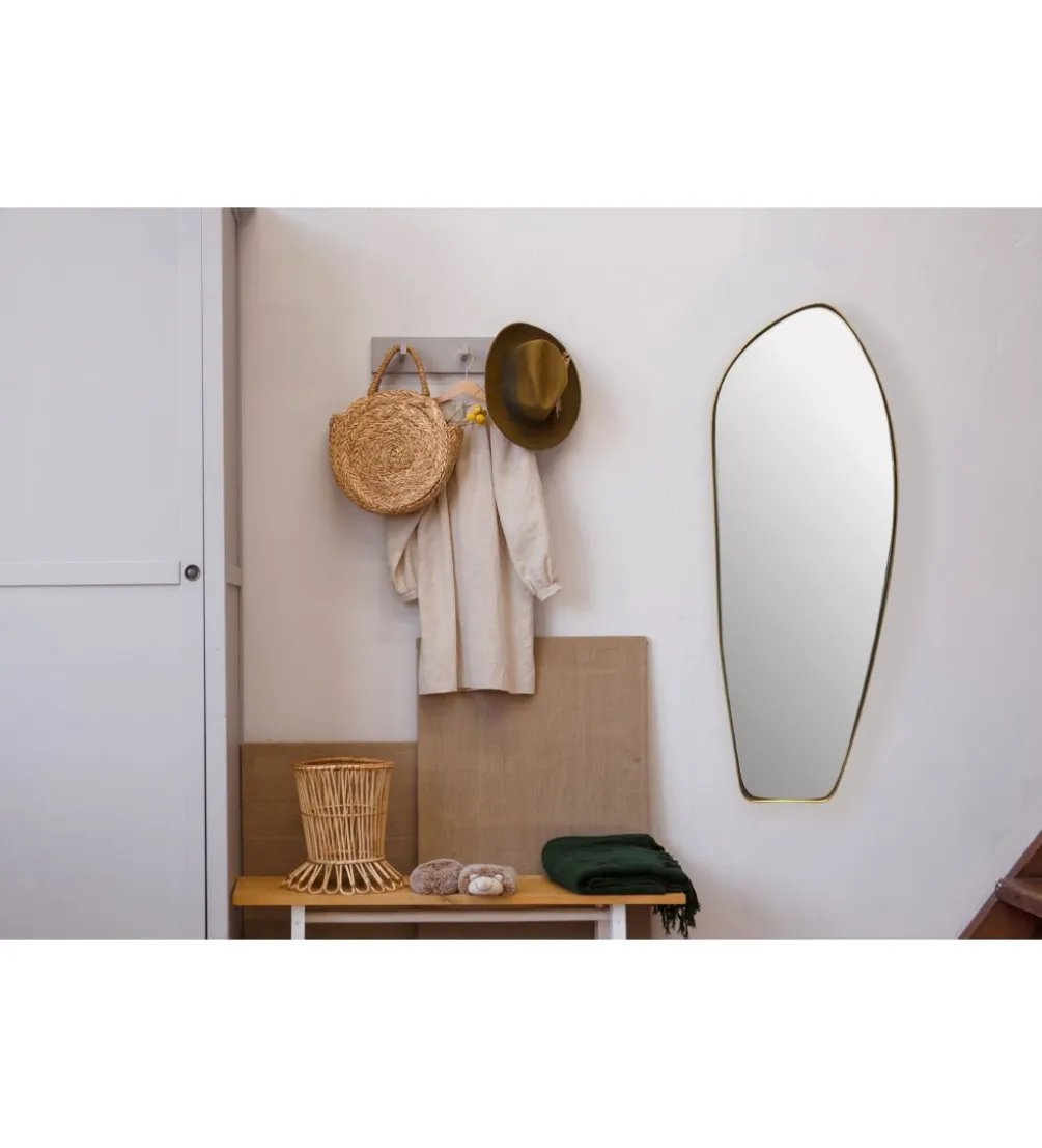 Lustro wiszące DEFORME 90 cm złote