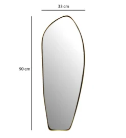 Lustro wiszące DEFORME 90 cm złote