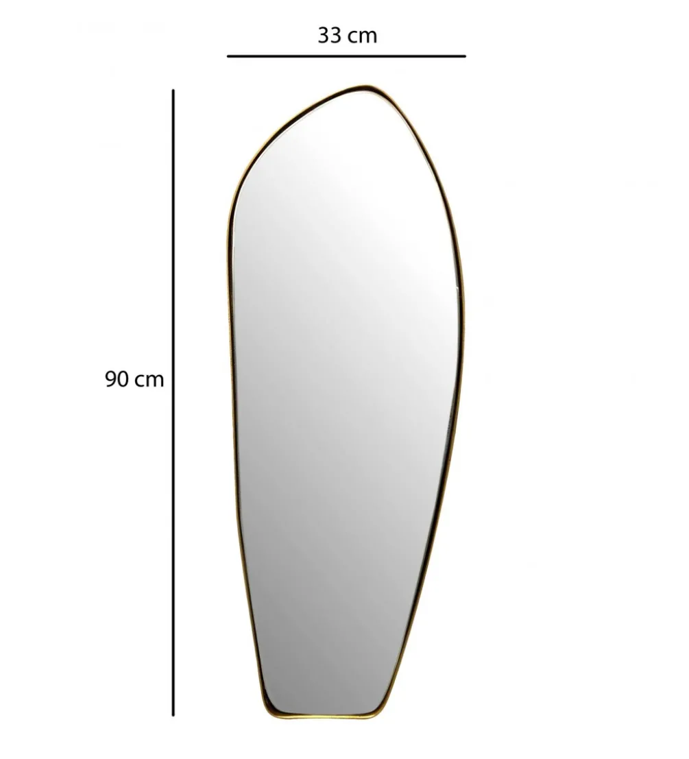 Lustro wiszące DEFORME 90 cm złote