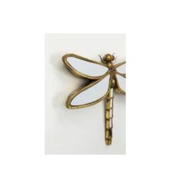 Lustro wiszące DRAGONFLY 46 x 36 cm stare złoto