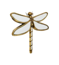Lustro wiszące DRAGONFLY 46 x 36 cm stare złoto