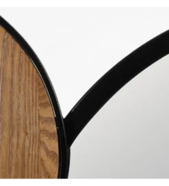 Lustro wiszące ESPEJONA 123 cm naturalne czarne