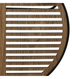 Lustro wiszące ESPEJONA 123 cm naturalne czarne