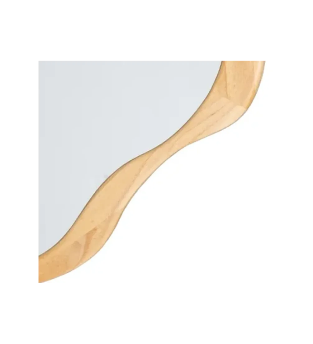 Lustro wiszące ETAPE 57 cm drewno paulowni