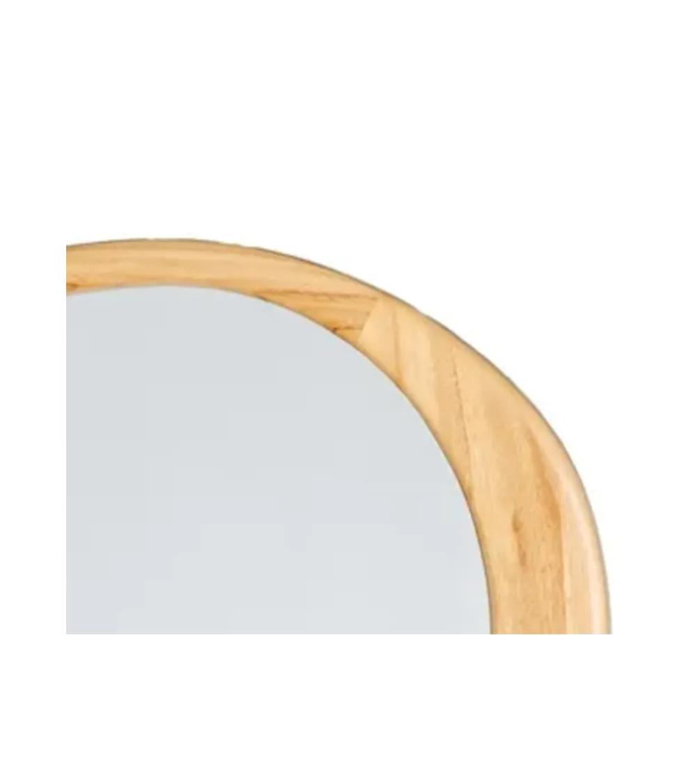 Lustro wiszące ETAPE 57 cm drewno paulowni