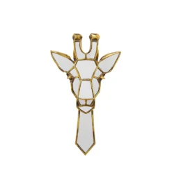 Lustro wiszące GIRAFFE 45 cm złote