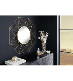 Lustro wiszące GORAN 80 cm złote