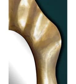 Lustro wiszące LUXI 60 cm antyczne złote