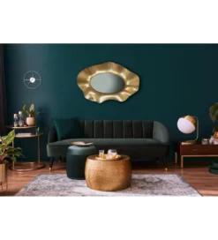 Lustro wiszące LUXI 60 cm antyczne złote