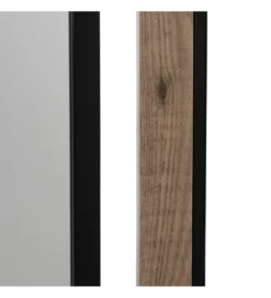 Lustro wiszące NAGATARO 45 x 100 cm czarne naturalne