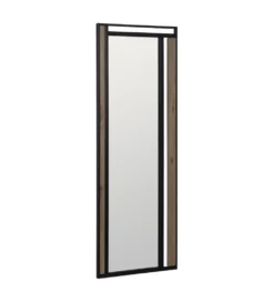 Lustro wiszące NAGATARO 45 x 100 cm czarne naturalne